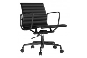  Eames Ribbed Office Chair EA 117 Total Black Premium EU Version