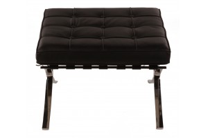 Кресло Barcelona Style Chair & Ottoman черное