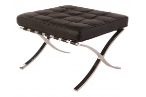Кресло Barcelona Style Chair & Ottoman черное