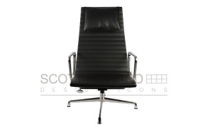  Eames Style Ribbed Lounge Chair & Ottoman EA124/EA125