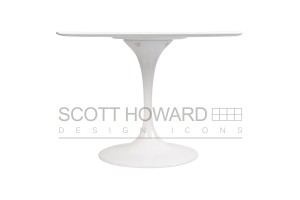 Стол Eero Saarinen Style Tulip Table белый D100